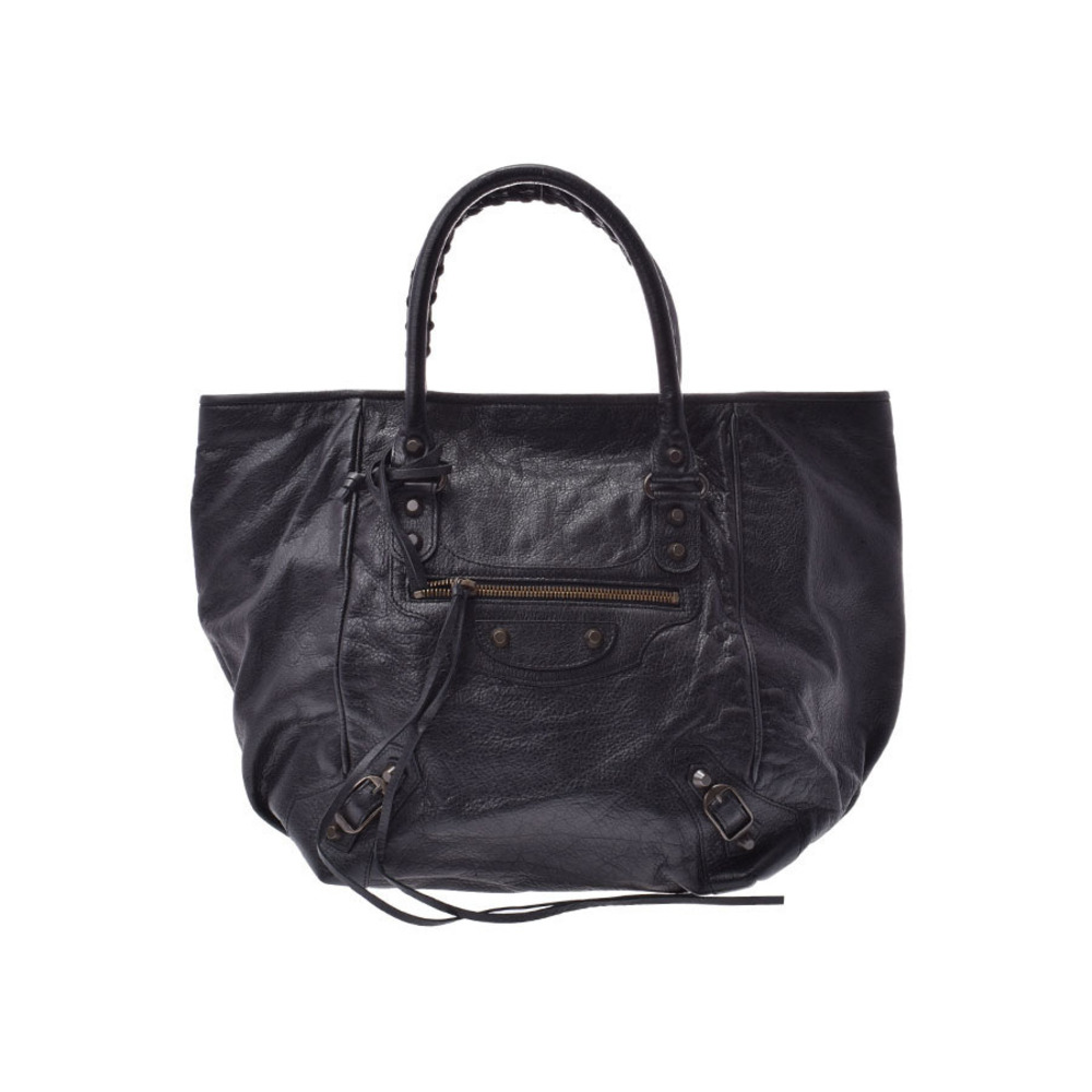 Balenciaga The Sunday Black Leather Handbag